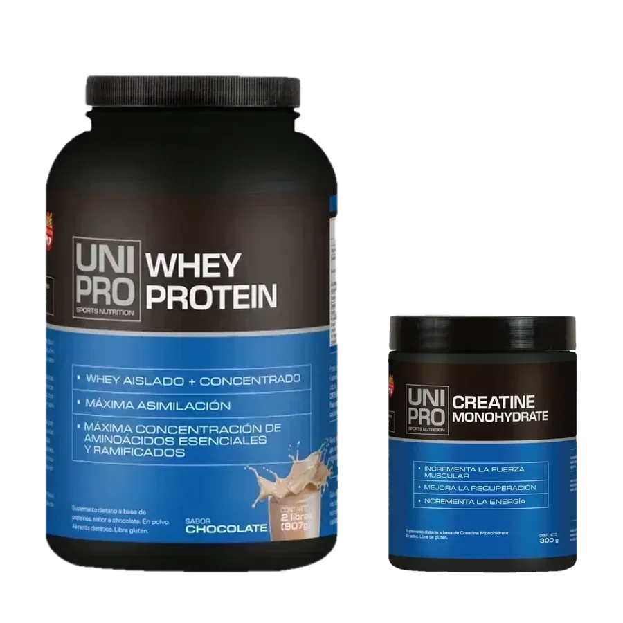 Combo Unipro Básico: Proteína 2 lb + Creatina 150 g