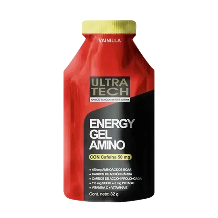 Energy Gel Amino Con Cafeína Ultra Tech - caja x 12 geles