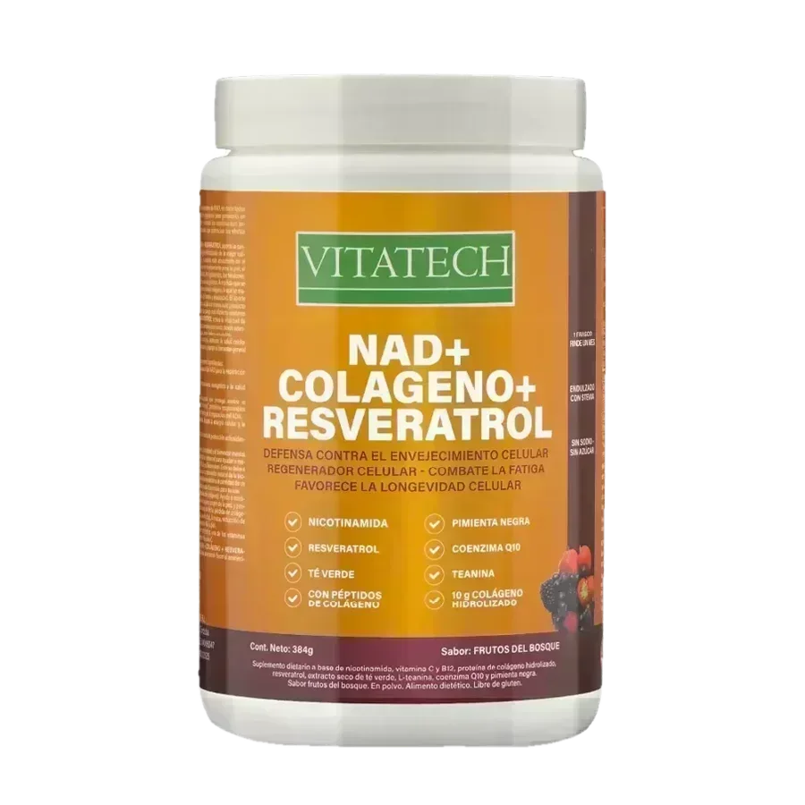 Vitatech NAD+ Colágeno+ Resveratrol x 384 gr