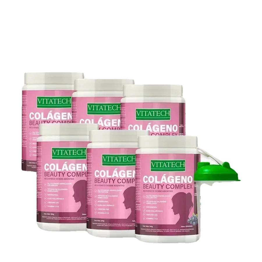 Pack x6 Vitatech Colágeno Beauty Complex