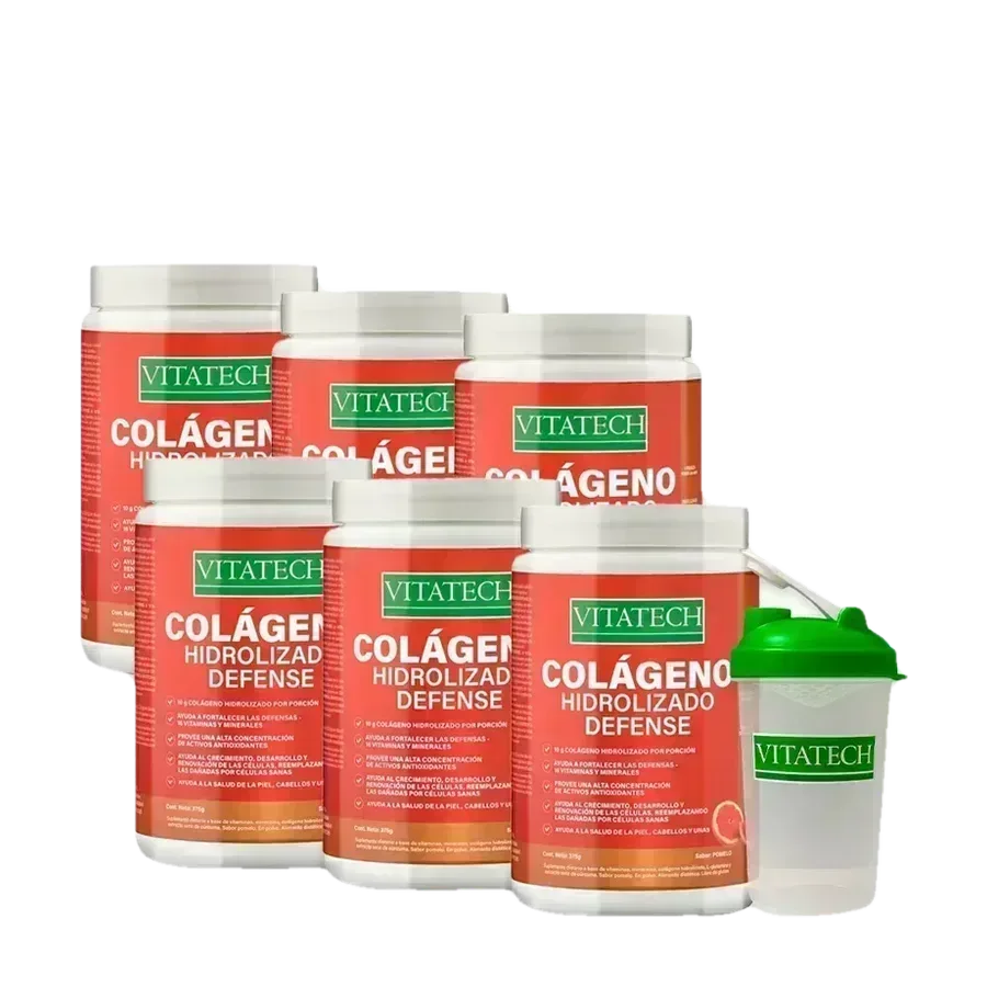 Pack x6 Vitatech Colágeno Hidrolizado Defense