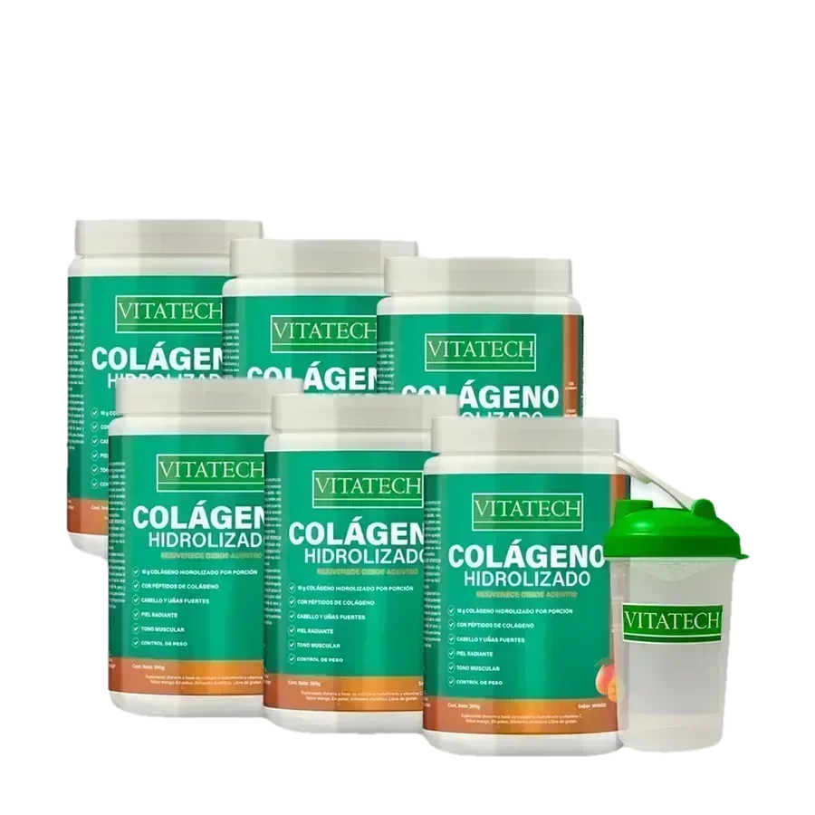 Pack x6 Vitatech Colágeno Hidrolizado Mango