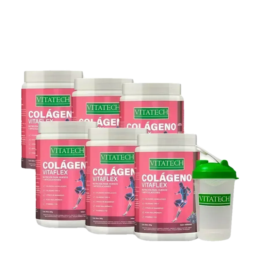 Pack x6 Vitatech Colágeno Vitaflex