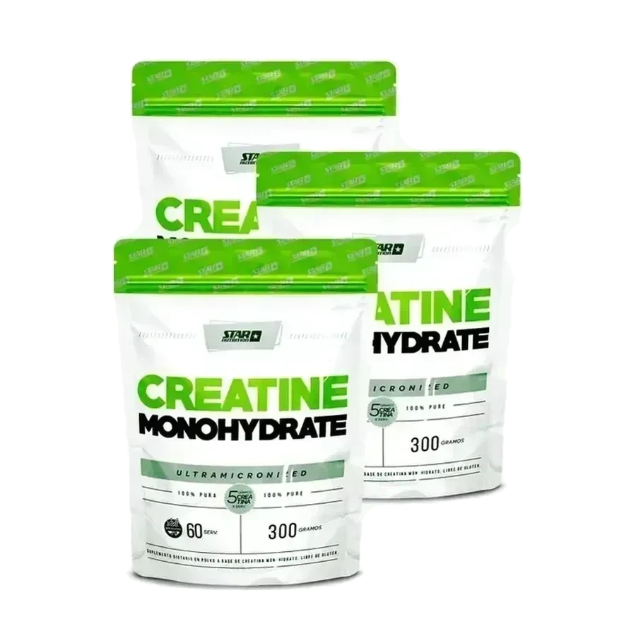 Combo Creatina Doypack sin sabor 300 gramos x3 unidades