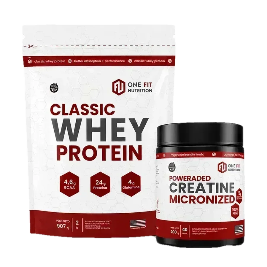 Classic Whey Protein One Fit 907 Grs + Creatina One Fit 200 Grs