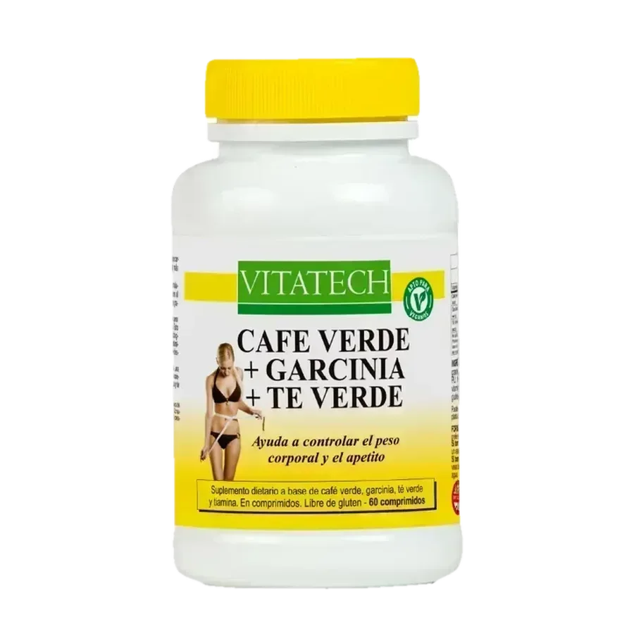Vitatech Café Verde + Garcinia Cambogia + Té Verde x 60 Comprimidos