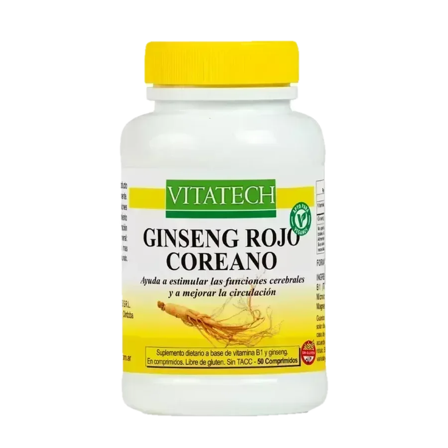 Vitatech Ginseng Rojo Coreano x 50 comprimidos