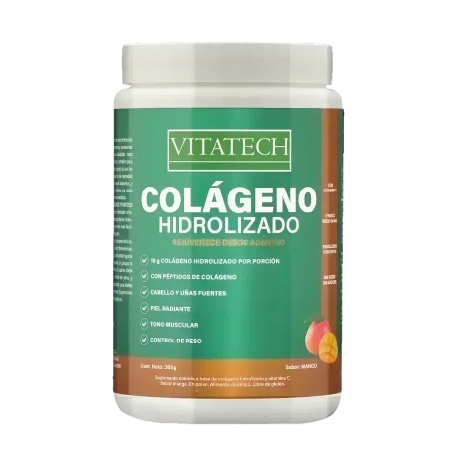 Vitatech Colágeno Hidrolizado x 360 g - Sabor Mango