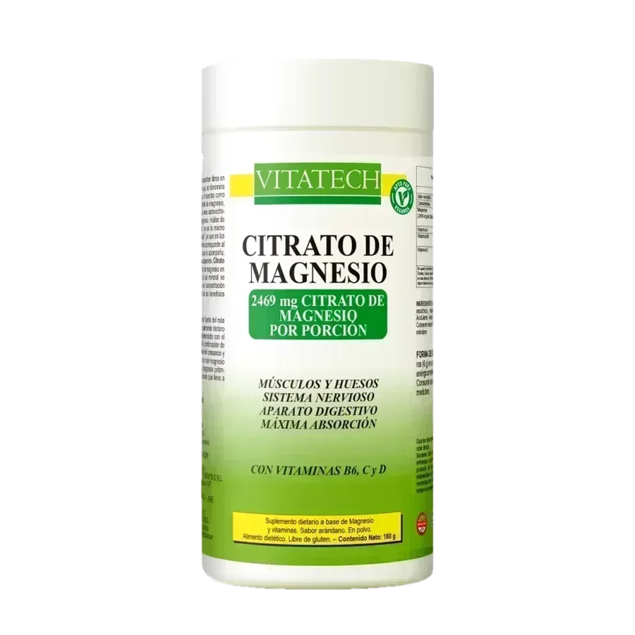 Vitatech Citrato de Magnesio x 180 gr SABOR: Arándanos
