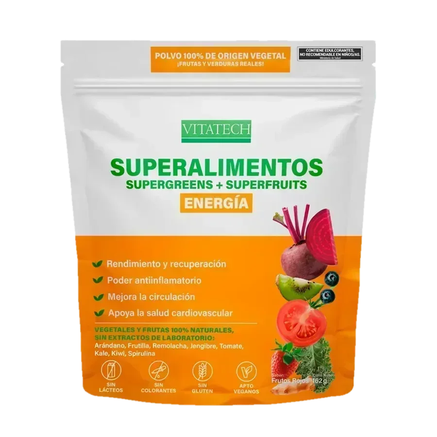 Vitatech Superalimento Energía - Sabor Arándano x 162 g